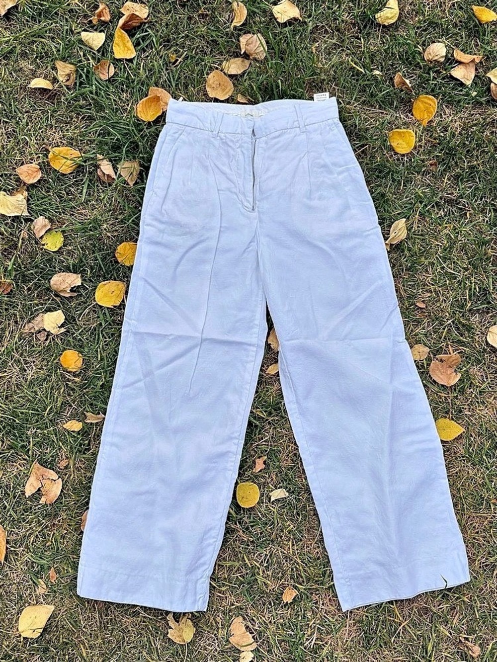 Aritzia Wilfred White Linen Wide Leg Pants – Size 4